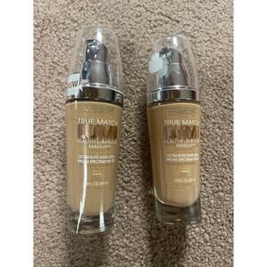 2 True Match Lumi 1oz L’Oréal natural beige & nude warm healthy luminous makeup